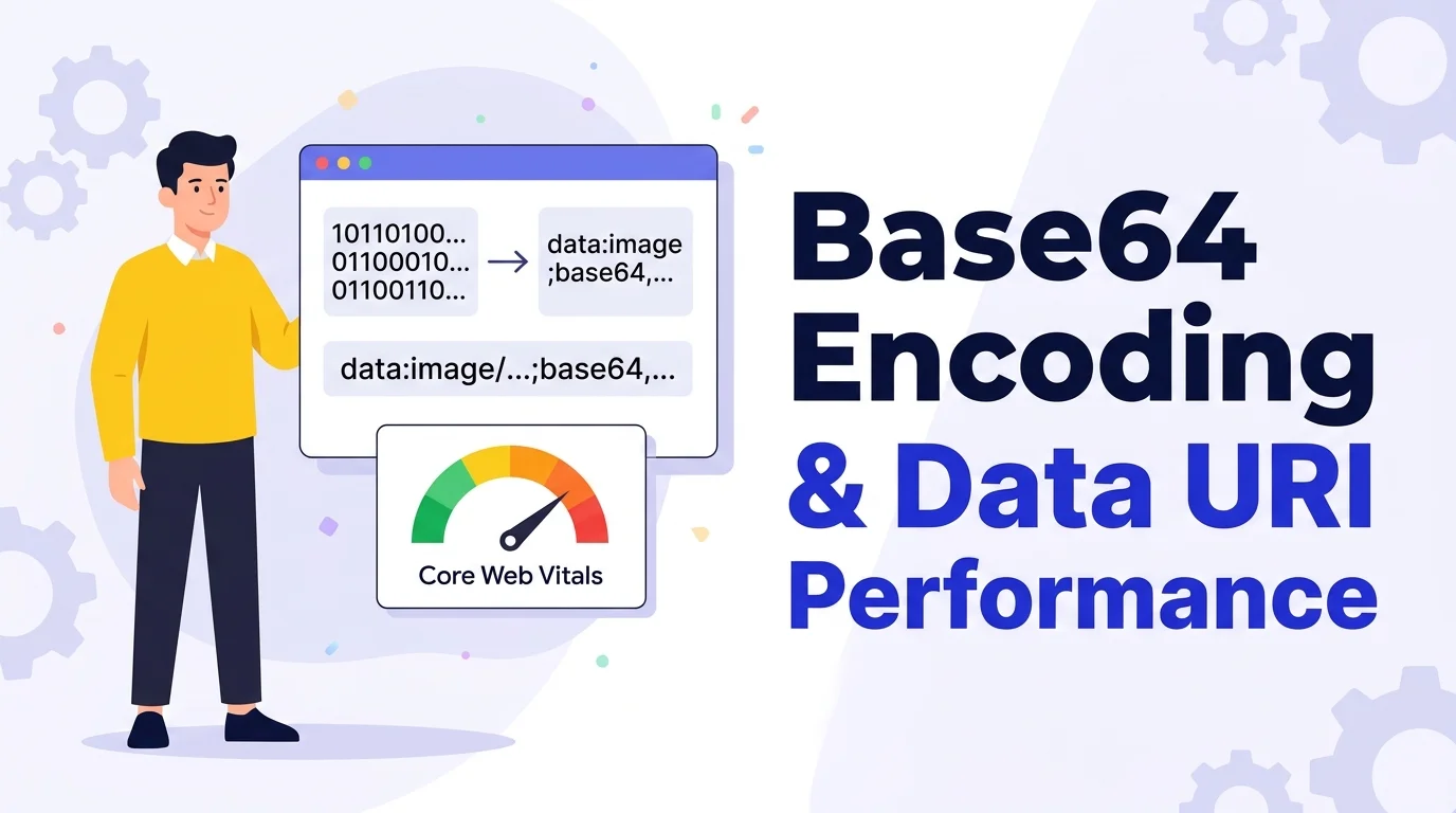 Base64 encoding and Data URI performance guide: RFC 4648 4-to-3 byte expansion, Core Web Vitals LCP parser blocking, and URL-safe alphabet comparison