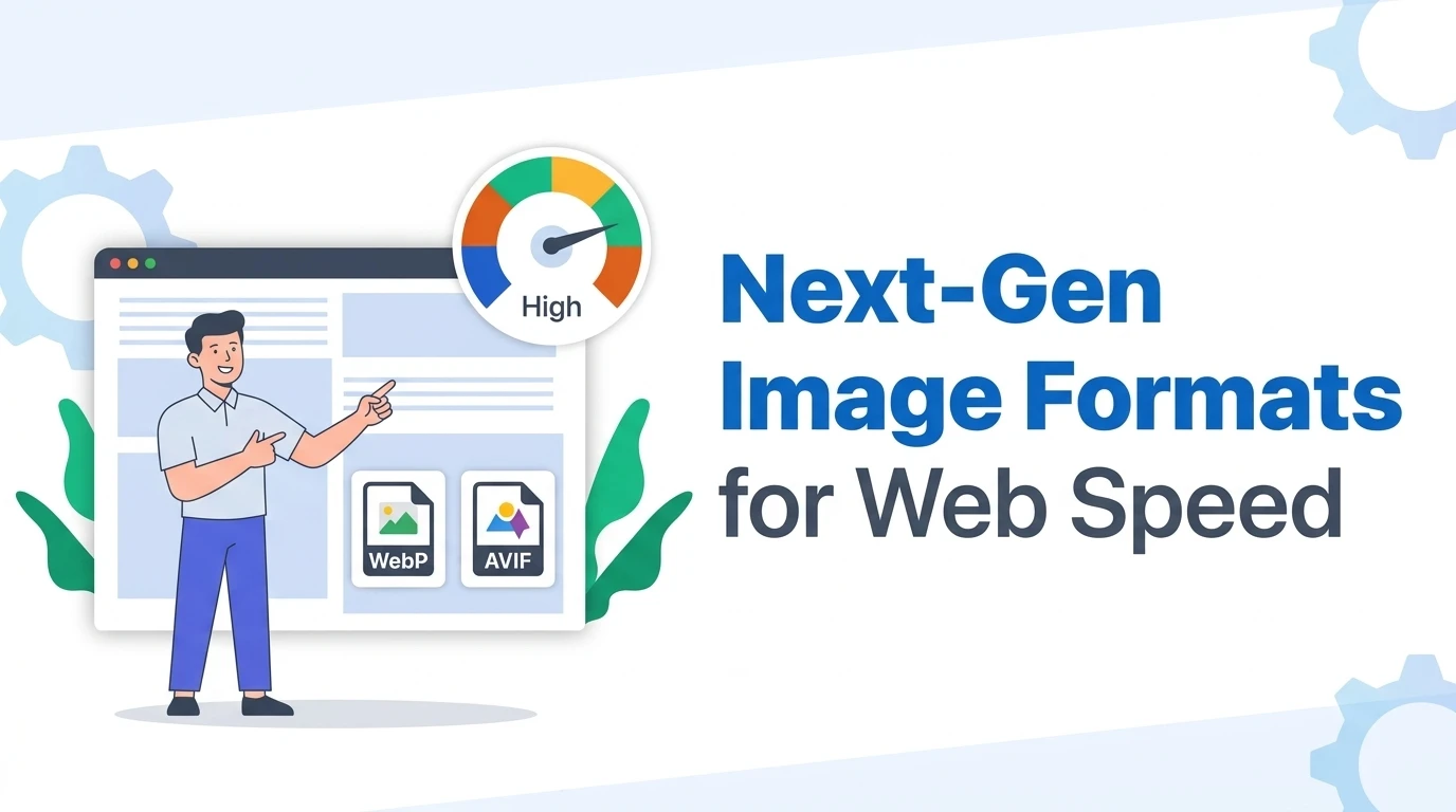 WebP vs AVIF vs SVG format comparison benchmark: Core Web Vitals LCP optimization, next-gen image compression ratios, and browser decoding performance